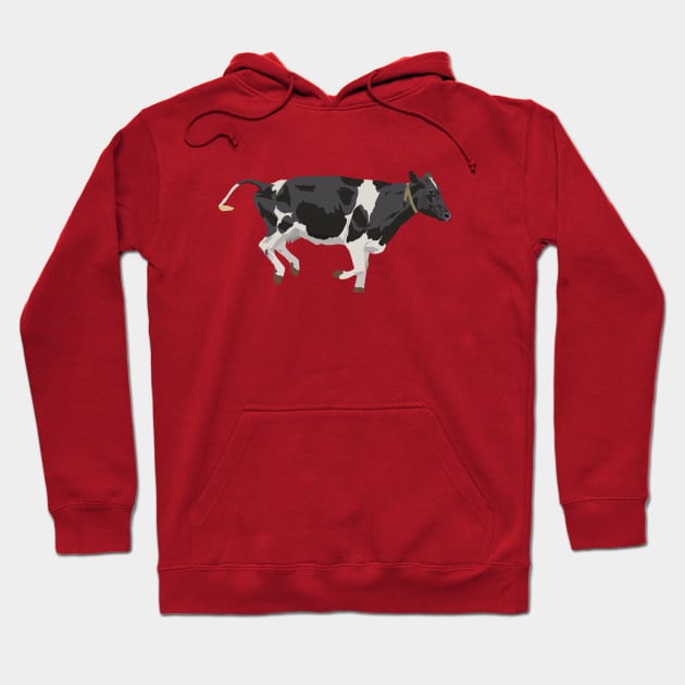 Running Black and White Cow Hoodie by NorseTech